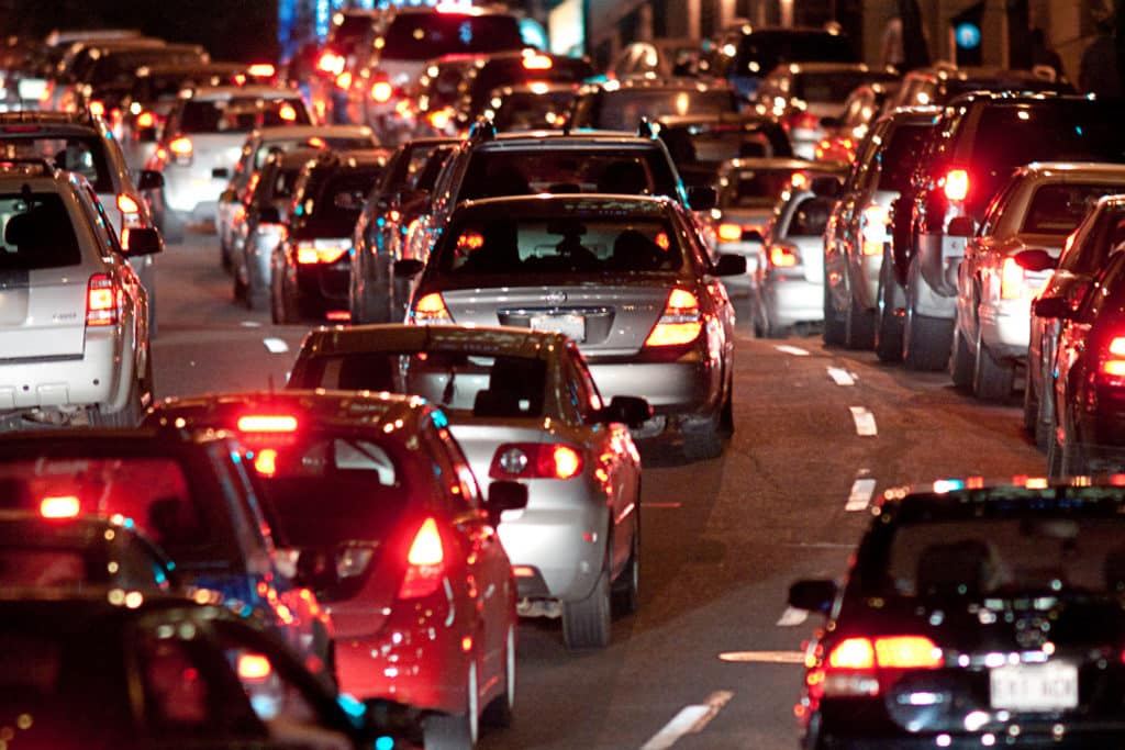 Traffic at night